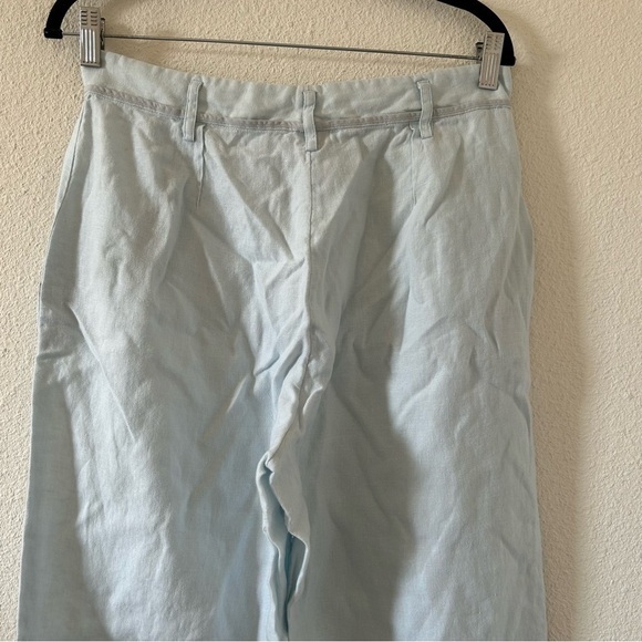 J. Jill 100% Linen Straight Wide Leg Pants women size 12 - Picture 7 of 9